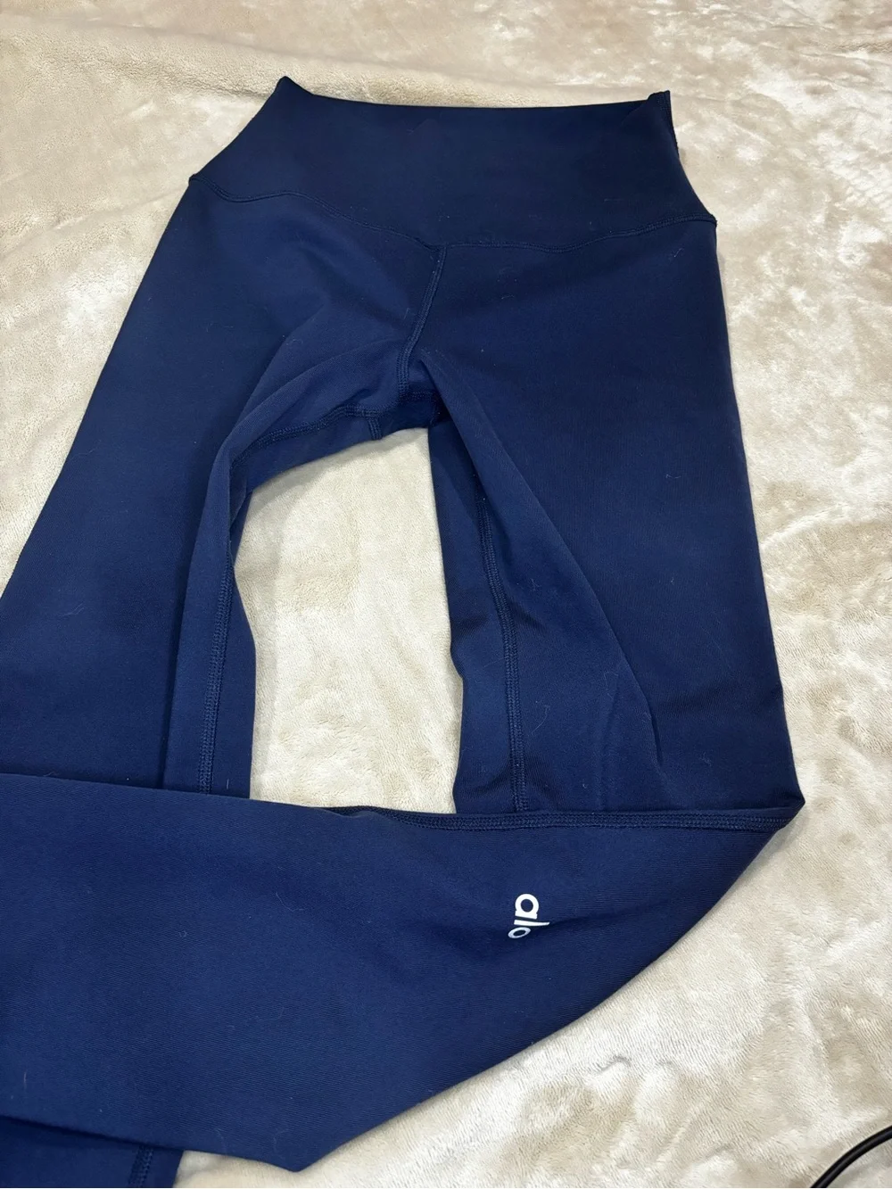 ALO Yoga Navy Flare High-Rise Leggings